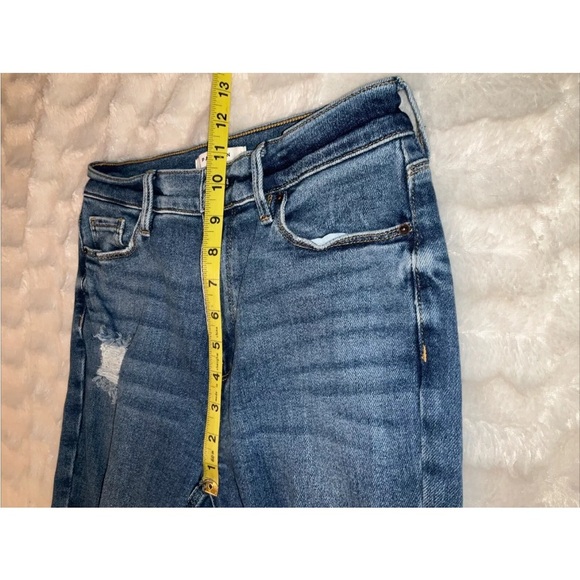 PacSun Distressed Jeans Juniors 27L High Rise‎ Ankle Jegging Skinny Blue - Picture 8 of 10